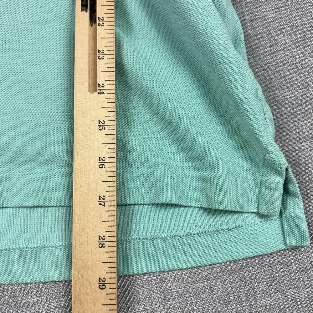 Polo Ralph Lauren Polo Shirt Mens Medium Green Classic Vintage Knit Short Sleeve